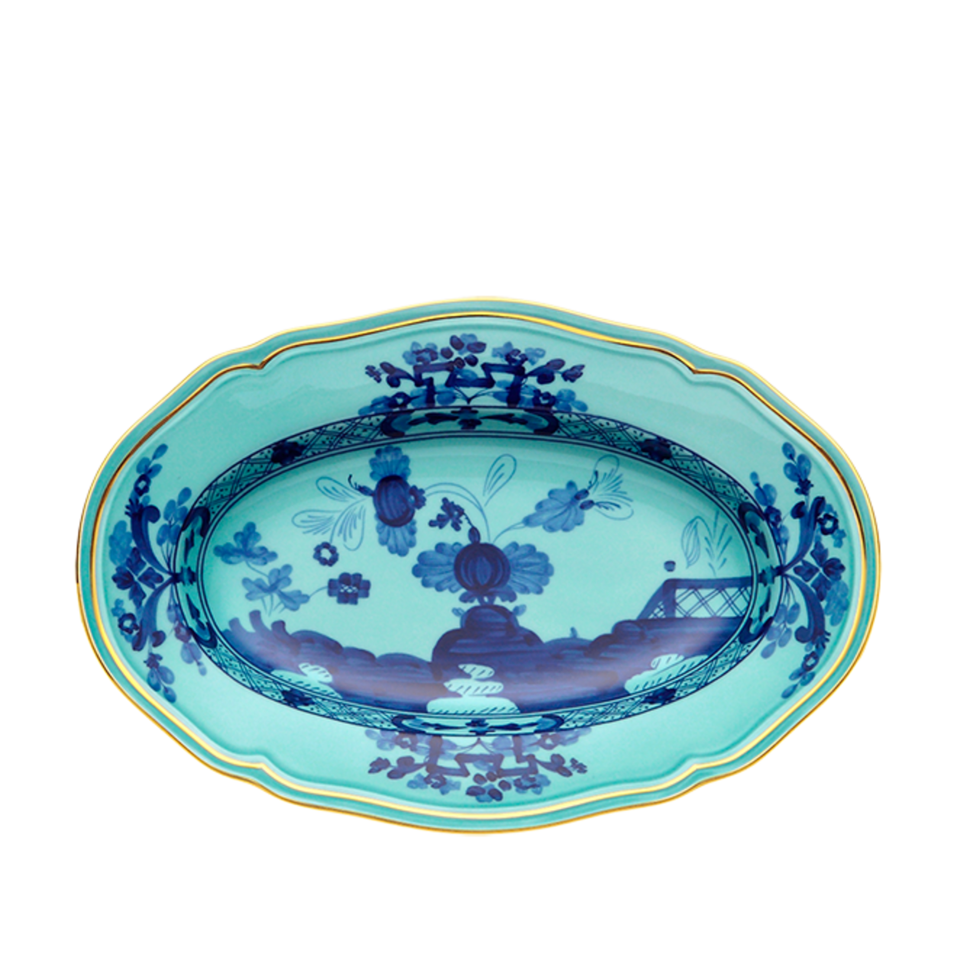 Ginori Oriente Italiano Oval Pickle Dish - Iris – Haley Reynolds Home