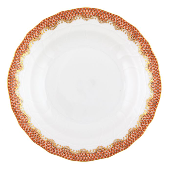 Herend Fishscale Dessert Plate - Rust