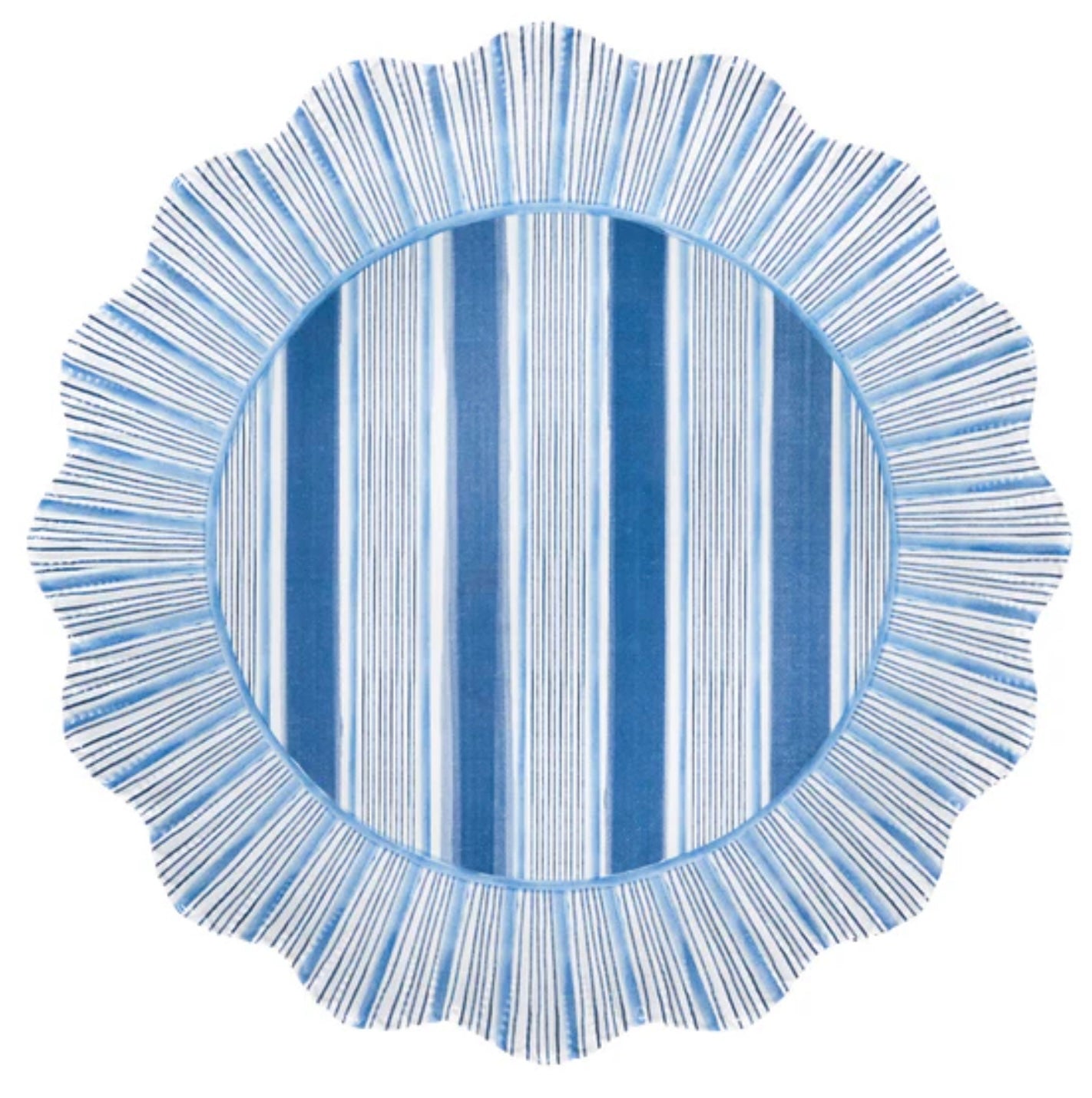 Juliska Ocean Cabana Stripe Dinner Plate S/4 - Melamine