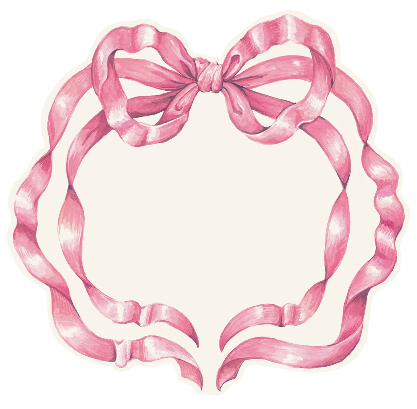 Hester & Cook Die-Cut Pink Bow Placemat