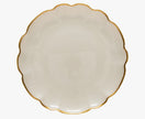 Casafina Francesca Gold Glass Rimmed Charger