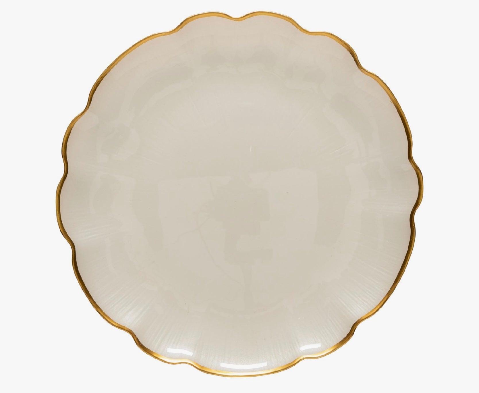 Casafina Francesca Gold Glass Rimmed Charger