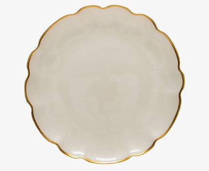 Casafina Francesca Gold Glass Rimmed Charger