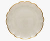 Casafina Francesca Gold Glass Rimmed Charger
