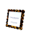 Tara Wilson Designs Acrylic Beveled Square Scallop Frame - Tortoise