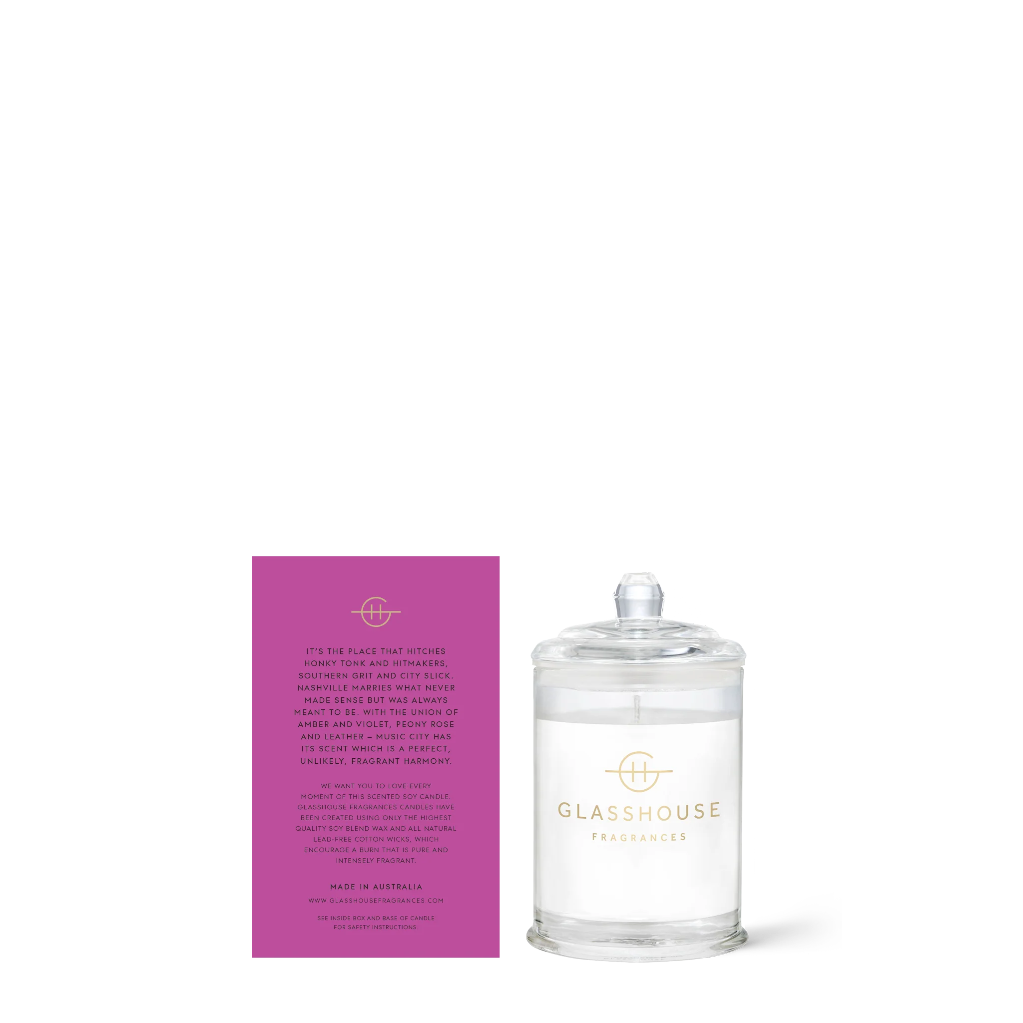 Glasshouse Music City Magic Mini Candle