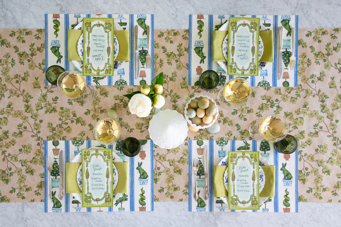 Hester & Cook Spring Topiary Paper Placemat