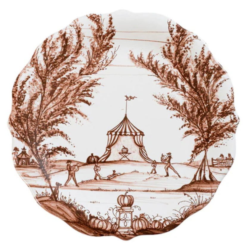 Juliska Country Estate Harvest Party Dessert/Salad Plate Assorted Set/4