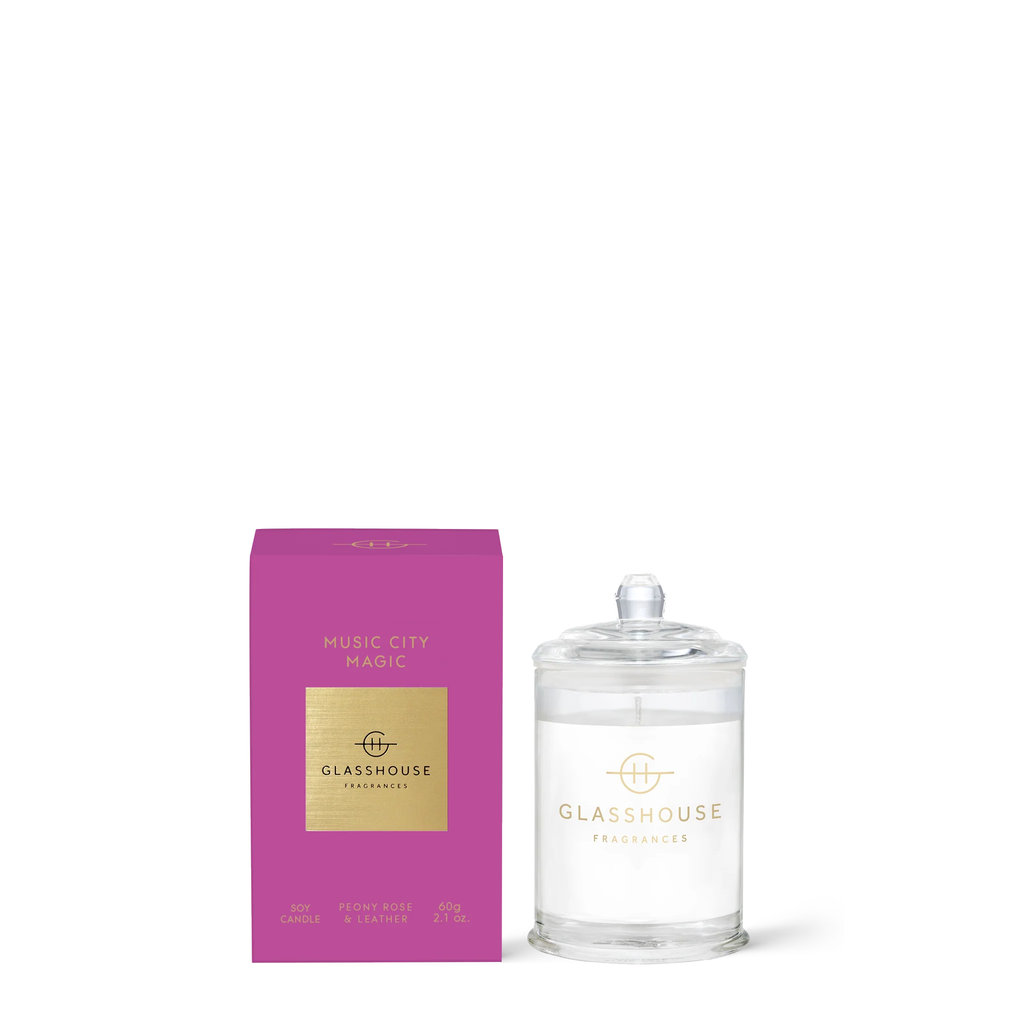 Glasshouse Music City Magic Mini Candle