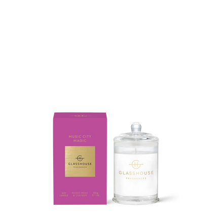 Glasshouse Music City Magic Mini Candle