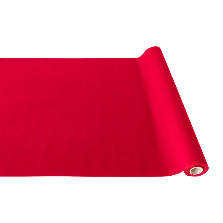 Hester & Cook Red Flocked Table Runner