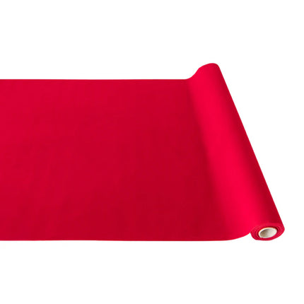 Hester & Cook Red Flocked Table Runner