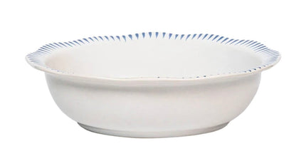 Juliska Sitio Stripe 12in Serving Bowl- Delft Blue