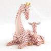 Herend Decorative Mother and Baby Giraffe - Rust