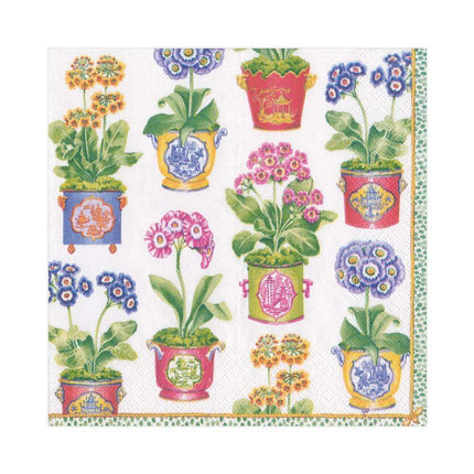 Caspari Primroses Paper Luncheon Napkins