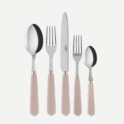 Sabre Gustave 5 piece flatware set - Taupe