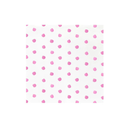 Vietri Pink Dot Paper Dinner Napkin