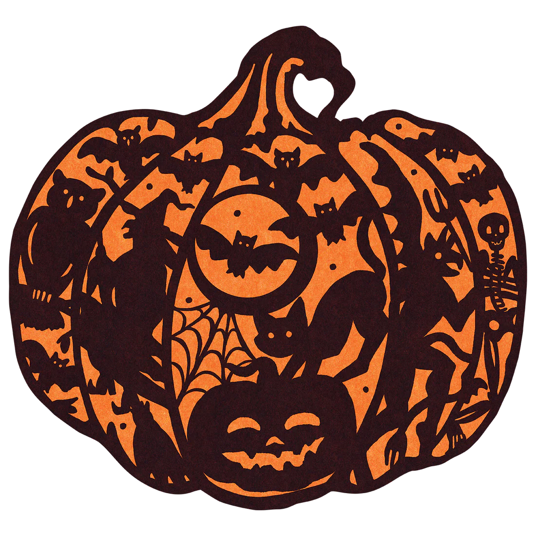 Hester & Cook Die-Cut Wicked Jack-O- Lantern Placemats