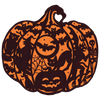 Hester & Cook Die-Cut Wicked Jack-O- Lantern Placemats