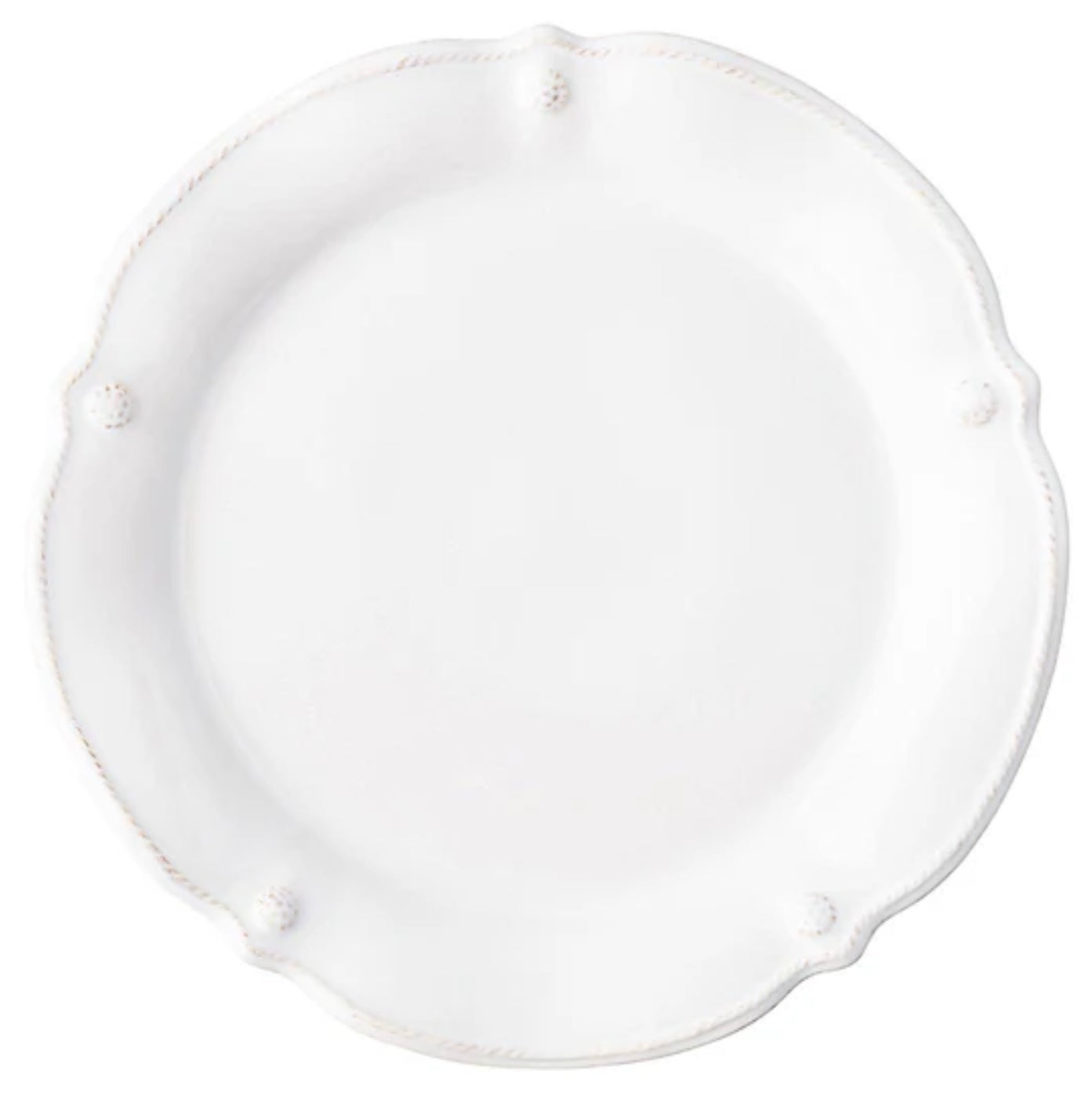 Juliska Berry & Thread Flared Dinner Plate- Whitewash