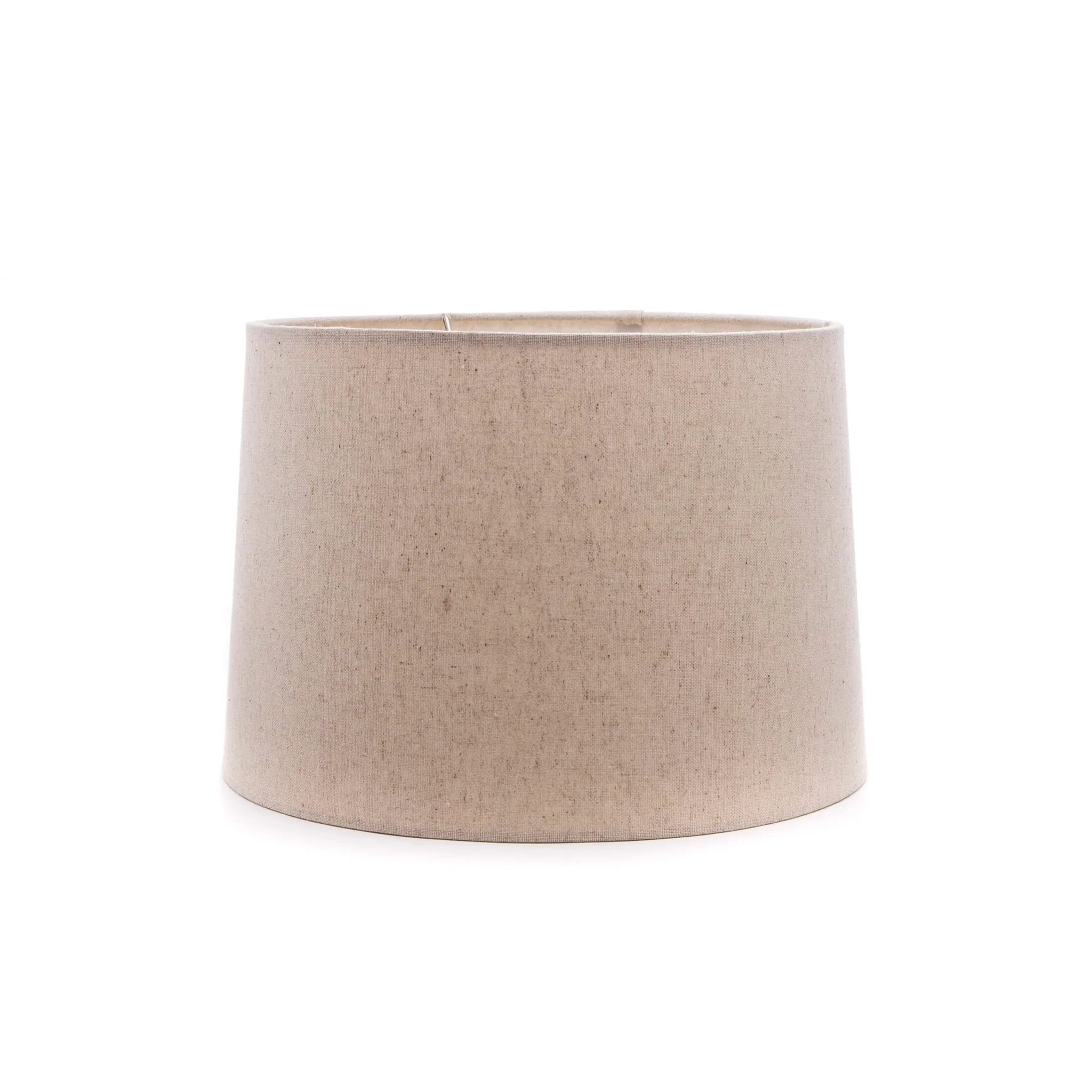 Simon Pearce Linen Barrel Shade- Natural- 13 inch