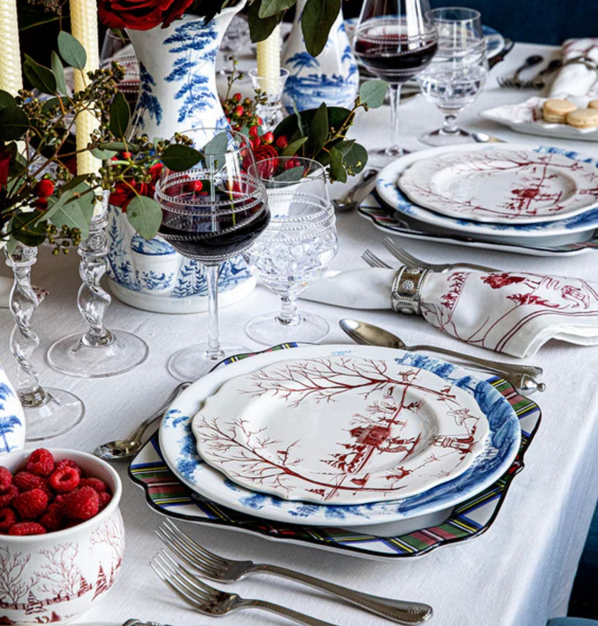 Juliska Country Estate Winter Frolic Dessert/Salad Plate - Ruby
