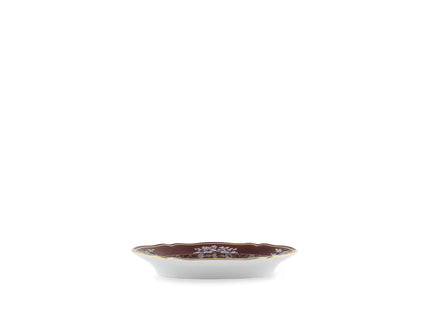 Ginori Oriente Italiano Oval Pickle Dish - Castagna