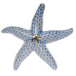 Herend Decorative Medium Starfish - Blue