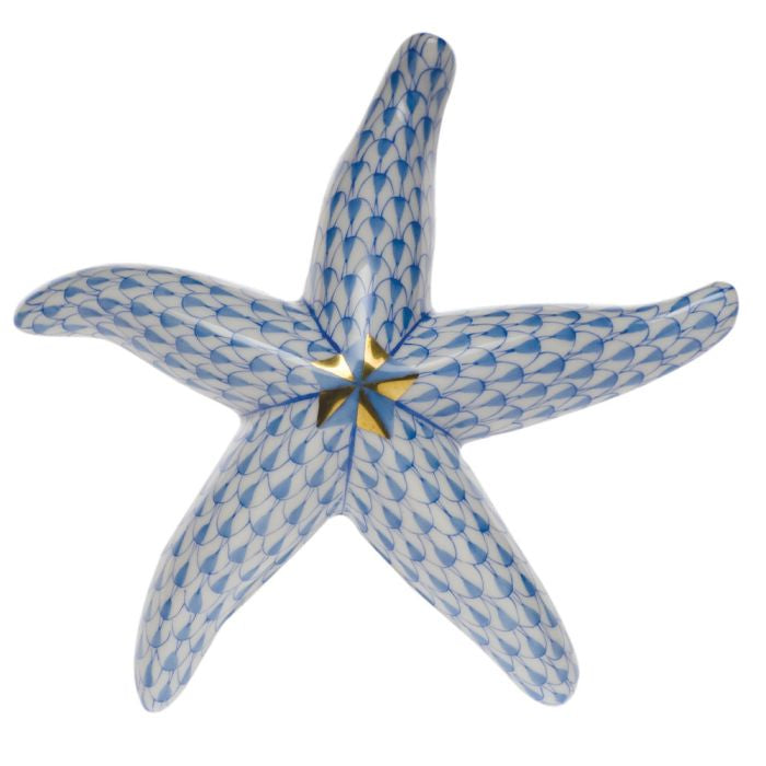 Herend Decorative Medium Starfish - Blue