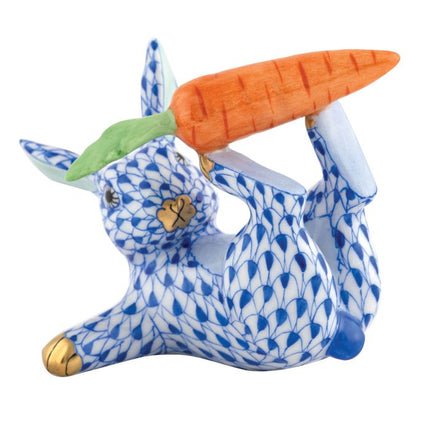 Herend Decorative Juggler Bunny - Sapphire