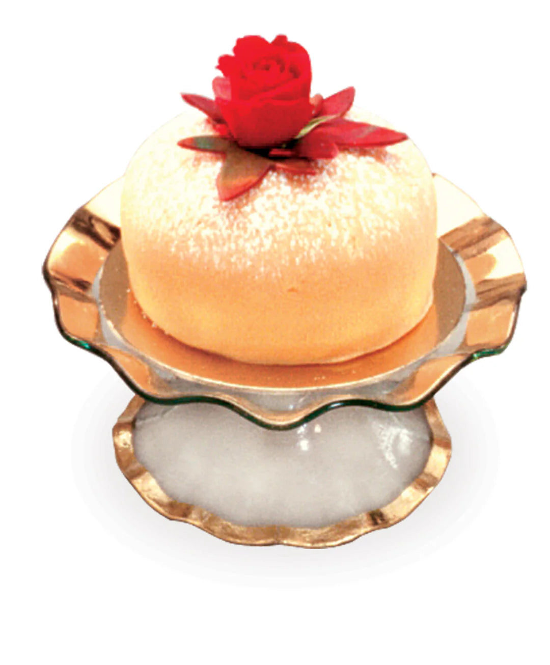 annieglass Ruffle Petit Four Stand