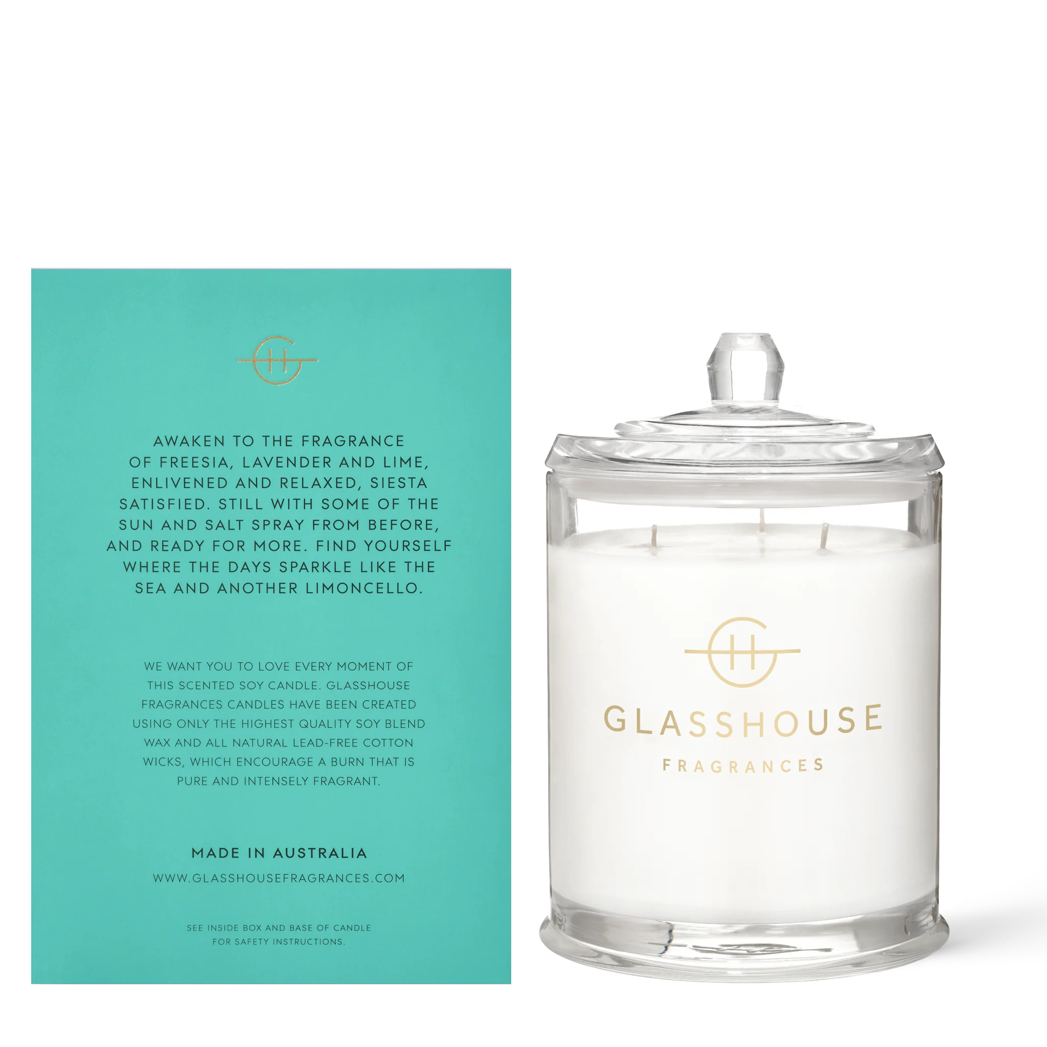 Glasshouse Lost in Amalfi Large Candle