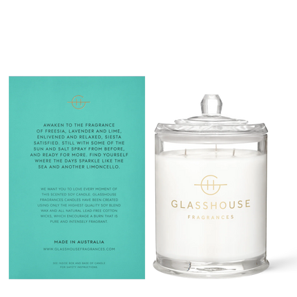 Glasshouse Lost in Amalfi Large Candle