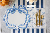Hester & Cook Die-Cut Heirloom Blue Bow Placemat