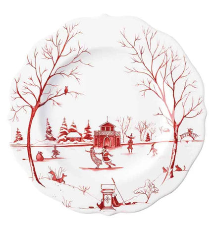 Juliska Country Estate Winter Frolic Dessert/Salad Plate - Ruby