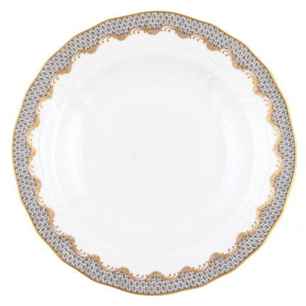 Herend Fishscale Dessert Plate - Gray