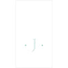 Caspari Antique Robin's Egg Single Initial Guest Towel Napkins - 24 Per Box