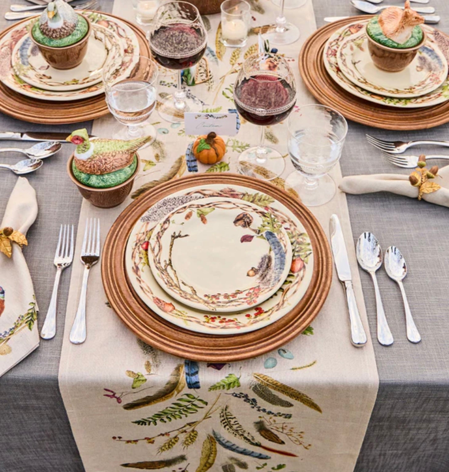 Juliska Forest Walk Stag Dessert/Salad Plate
