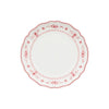Costa Nova Vila Dinner Plate - White/Red