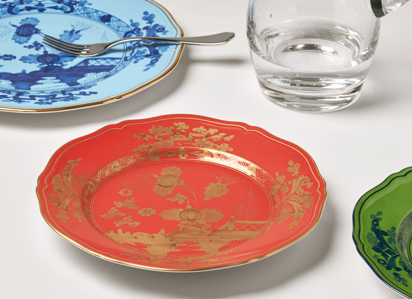 Ginori Oriente Italiano Flat Dinner Plate - Rubrum
