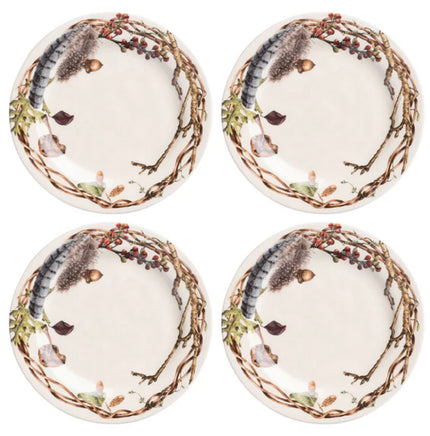 Juliska Forest Walk Party Plate Assorted Set/4