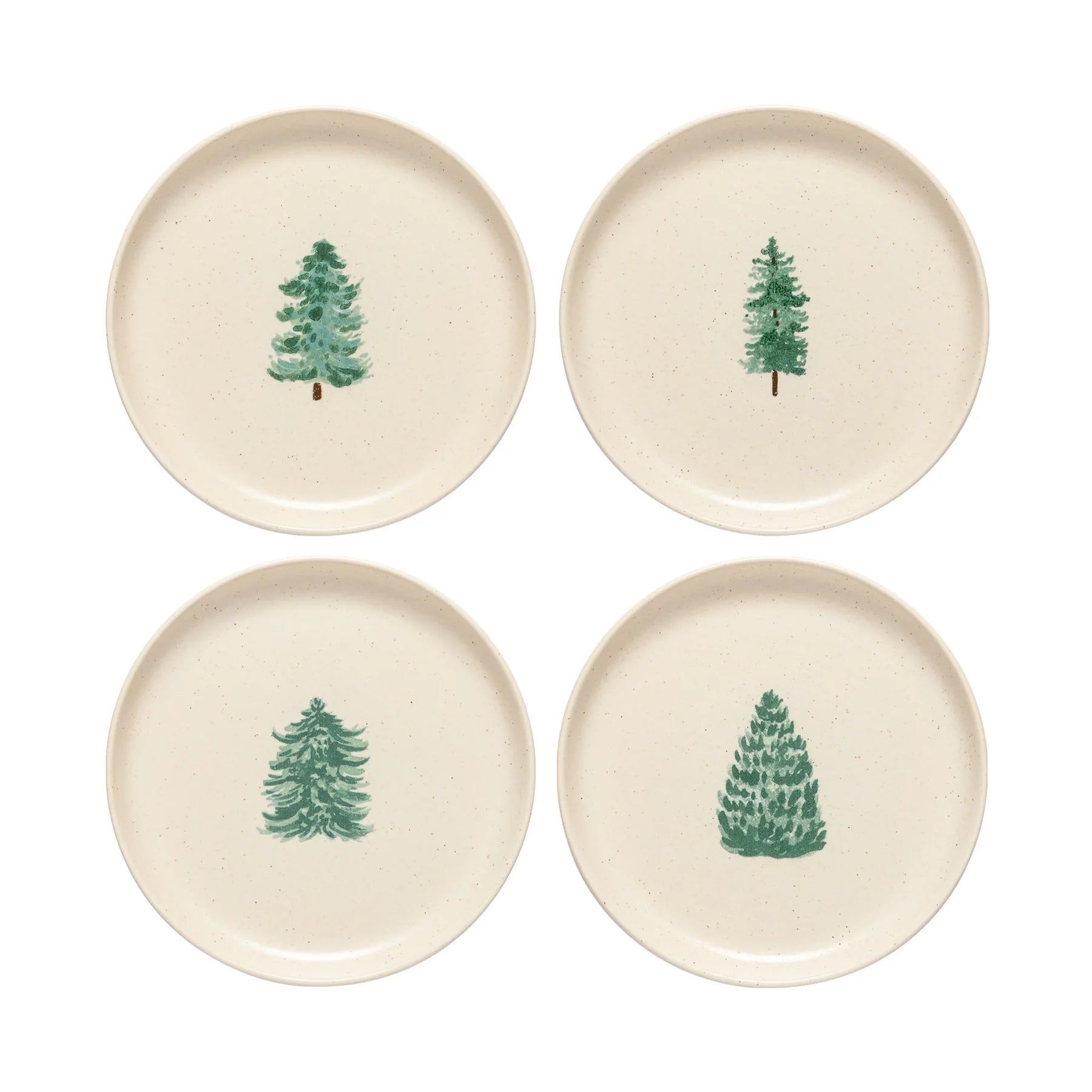 Casafina Pacifica Dessert Plate - Christmas Tree S/4