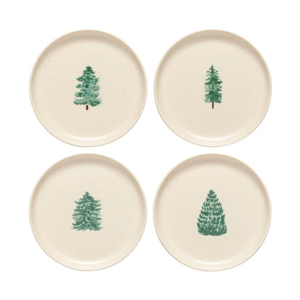 Casafina Pacifica Dessert Plate - Christmas Tree S/4