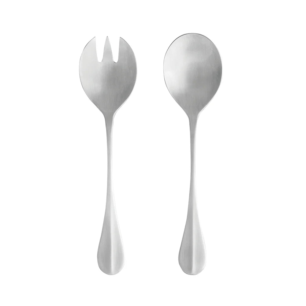 Costa Nova Nau Salad Serving Set - Brushed