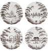 Juliska Country Estate Party Plate Assorted Set/4 - Flint