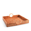 Vagabond House Hand Woven Wicker Rattan Large Square Tray