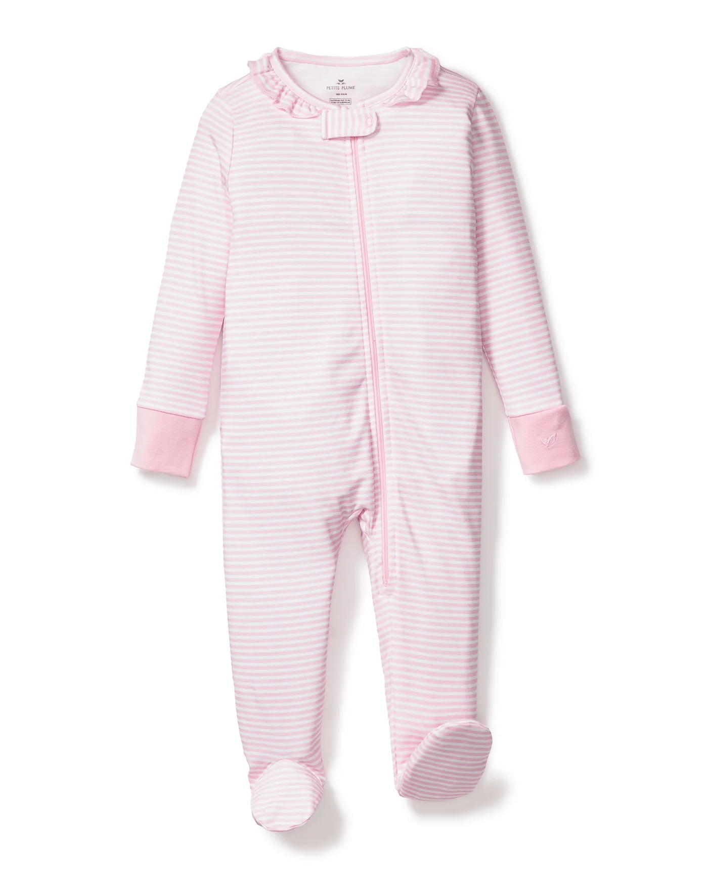 Petite Plume Baby Snug Fit Romper - Pink Stripe