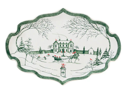 Juliska Country Estate Winter Frolic Tray - Evergreen