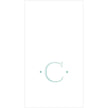 Caspari Antique Robin's Egg Single Initial Guest Towel Napkins - 24 Per Box