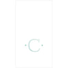 Caspari Antique Robin's Egg Single Initial Guest Towel Napkins - 24 Per Box